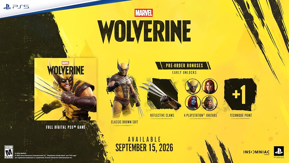 Marvel’s Wolverine Standard Edition pre order