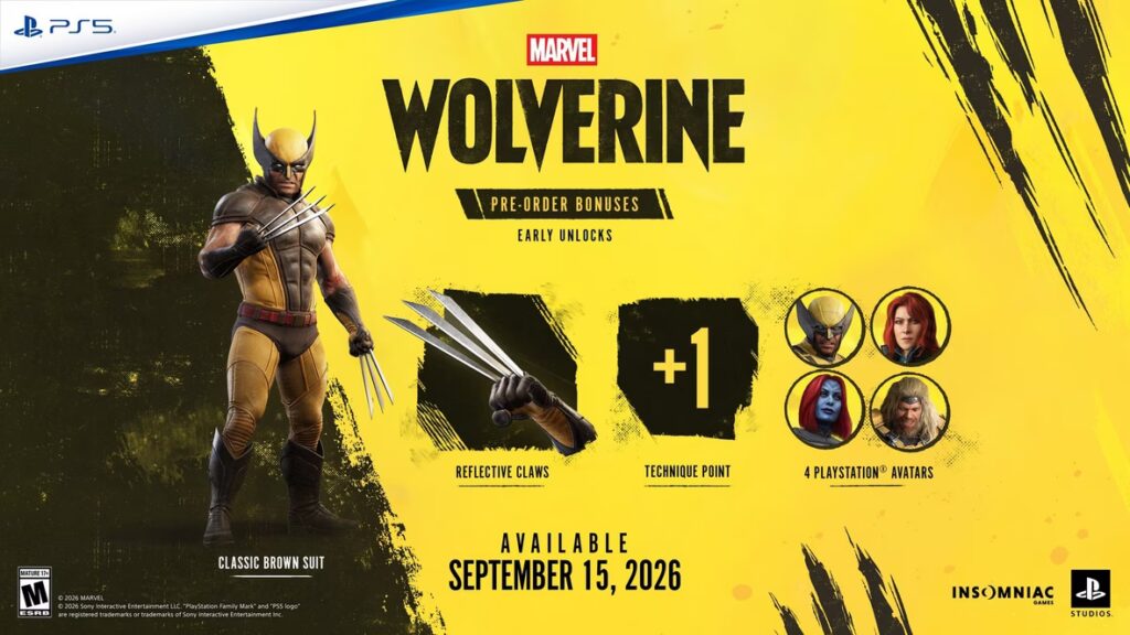 Marvels-Wolverine pre order bonuses