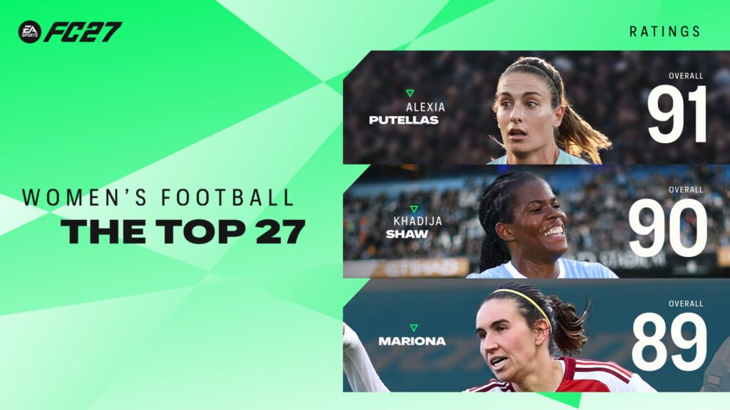 FC 27 Women's Player Ratings Top 27 