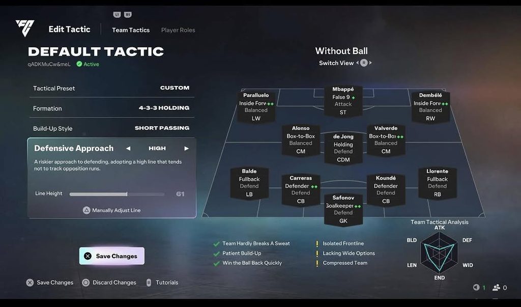 FC 27 Formations 433 holding
