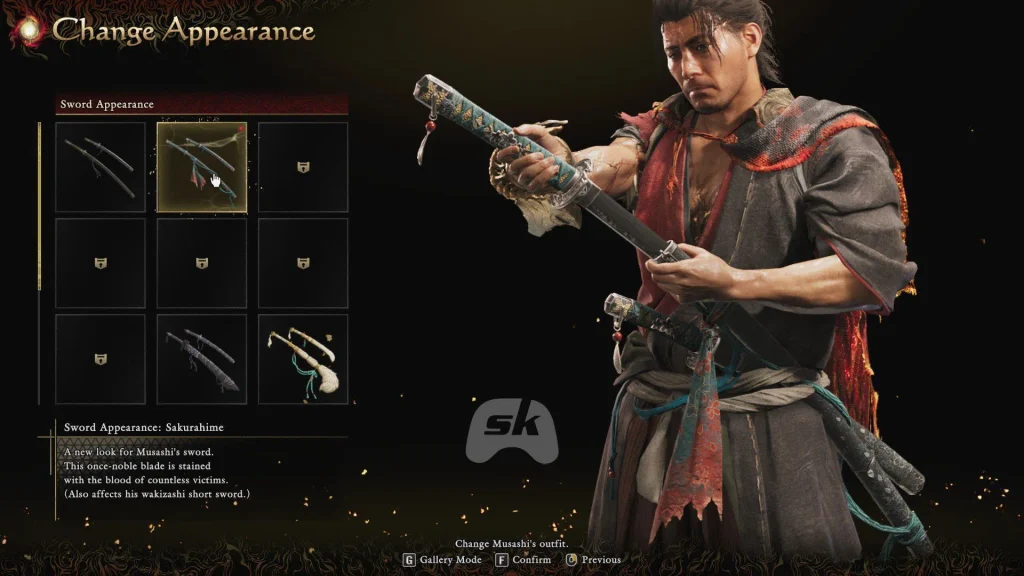 All Sword Skins in Onimusha Way of the Sword