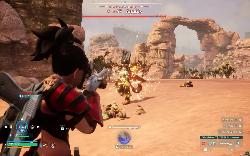 Anubis Desert Fight in Palworld