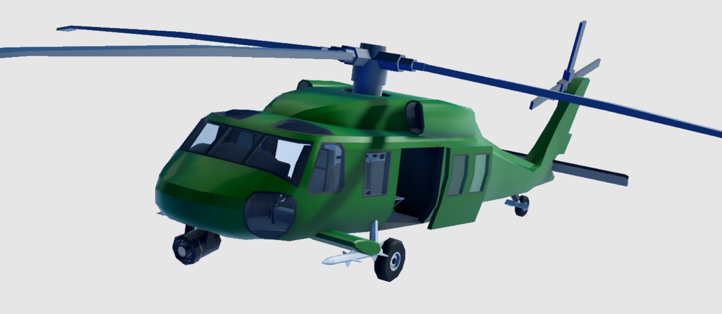 Black Hawk vehicle in Roblox Jailbreak