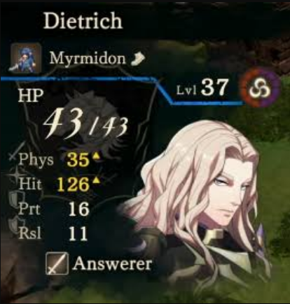 Fire Emblem Fortune's Weave Myrmidon