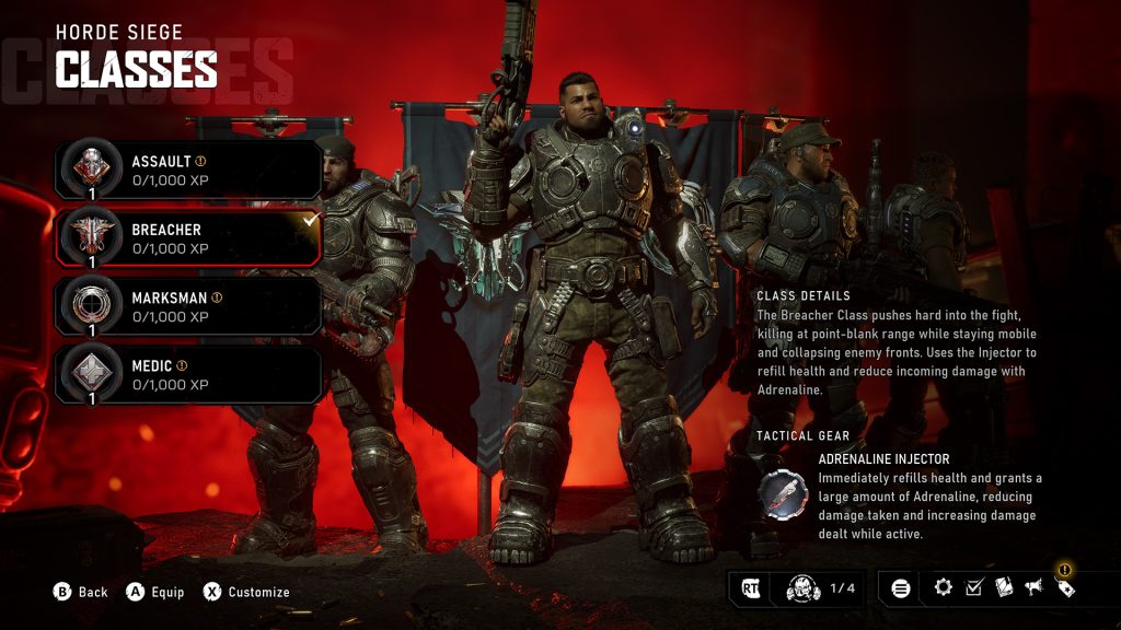 Gears of War e day Horde Siege classes multiplayer Modes