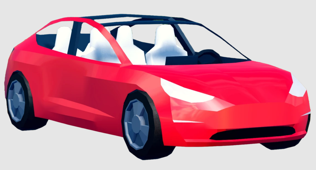 Model 3 EV vehicle in Roblox Jailbreak