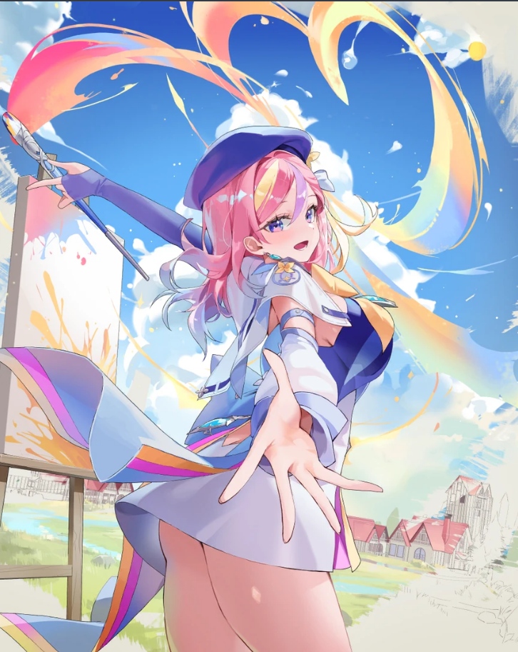 Nadia the Sand Artist battle partner in Star Sailors