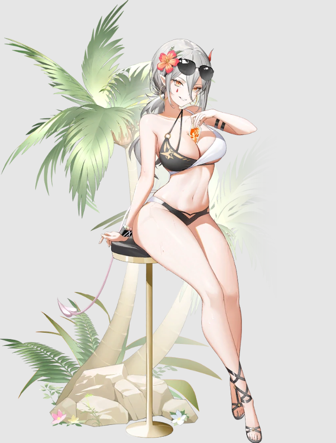 Poolside Trickster Regina character in Outerplane