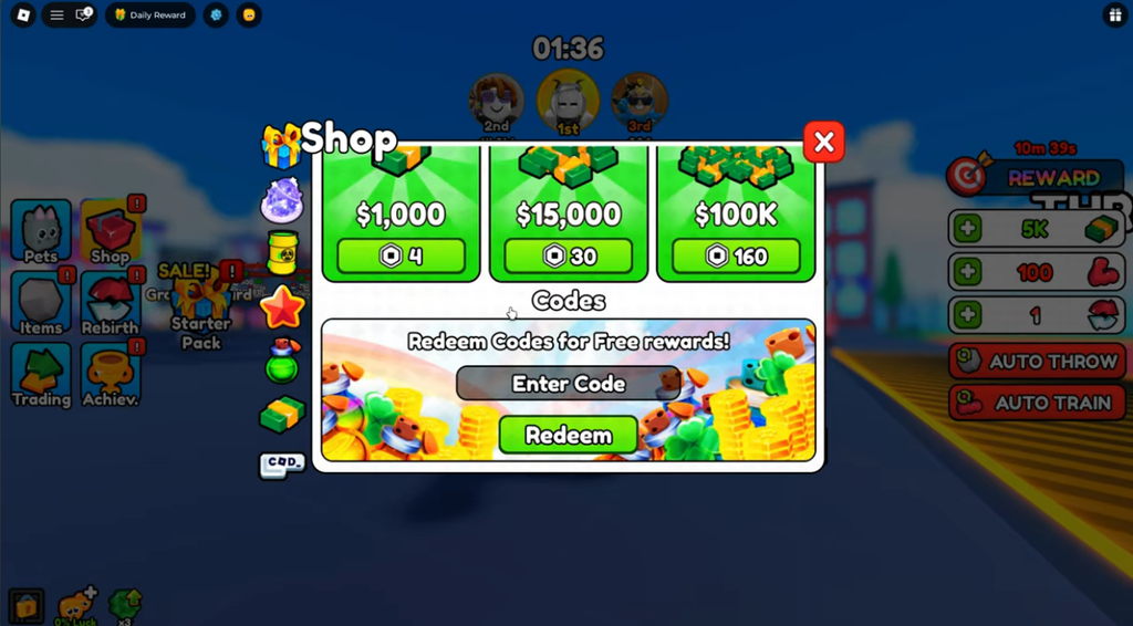Throwing Simulator codes