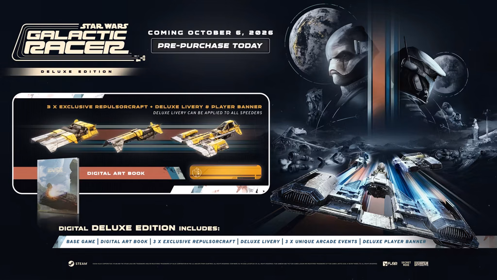 Star Wars Galactic Racer deluxe editions