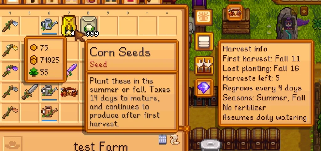 Stardew Valley harvest dates