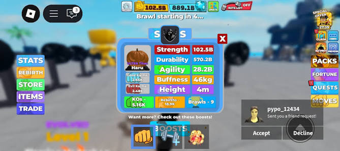 Muscle Legends Boost