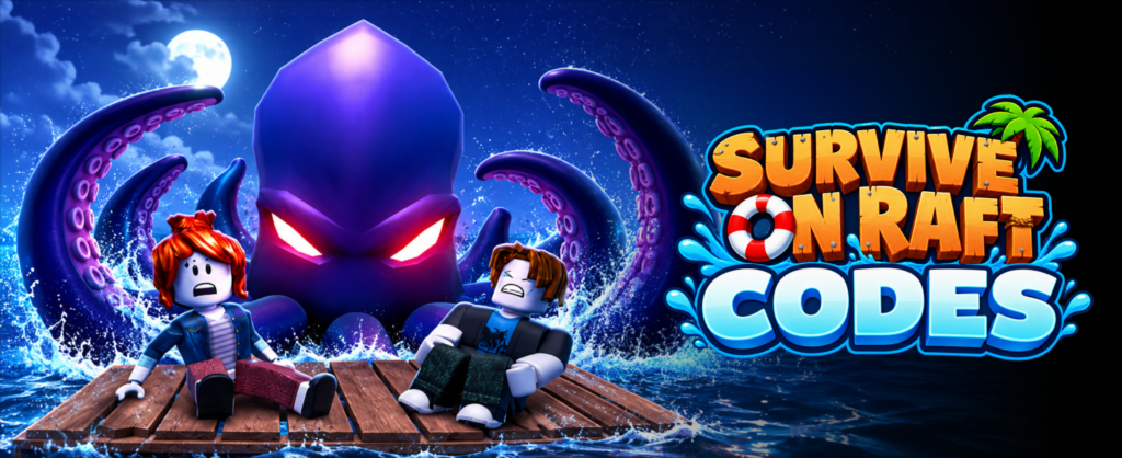 Survive on a Raft codes banner