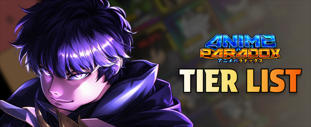 Anime Paradox X tier list banner