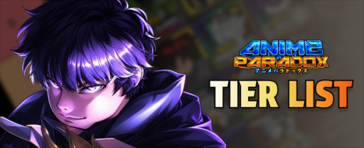 Anime Paradox X tier list banner