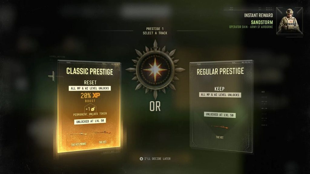 COD Modern Warfare 4 Classic Prestige Regular Prestige