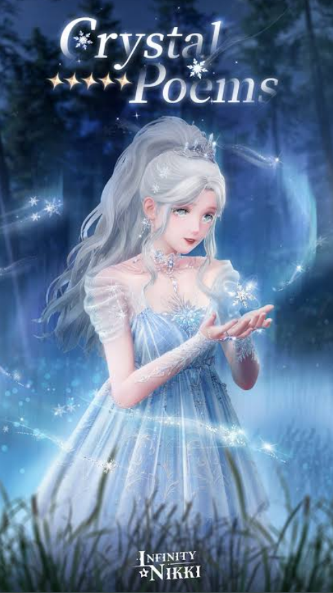 Crystal Poems outfit in Infinity Nikki