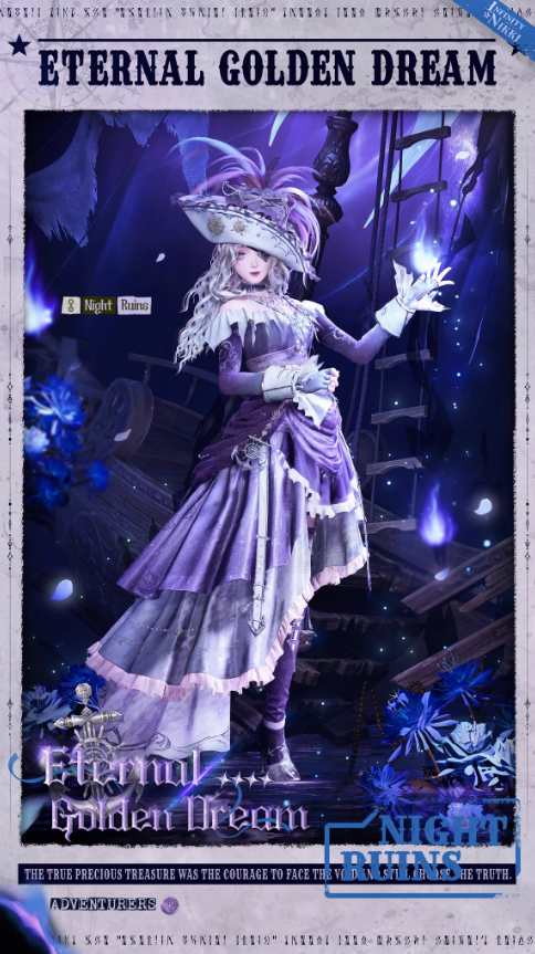 Eternal Golden Dream outfit in Infinity Nikki