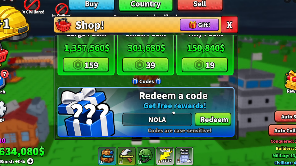 Mini War redeem codes