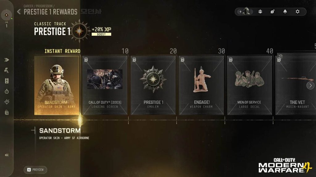 COD Modern Warfare 4 Prestige 1 