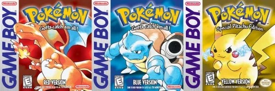 Pokémon Red, Blue, and Yellow  All Pokémon Games in Order 