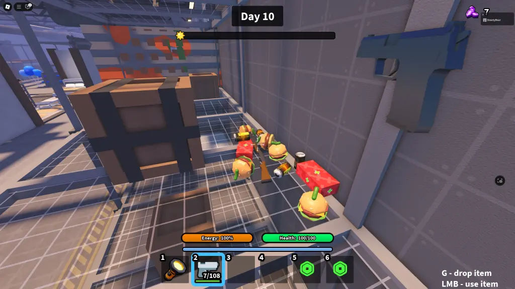 Survive Overnight in a Mega Store roblox gameplay