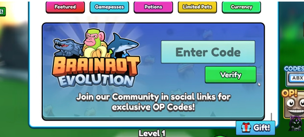how to redeem Brainrot Evolution Codes 