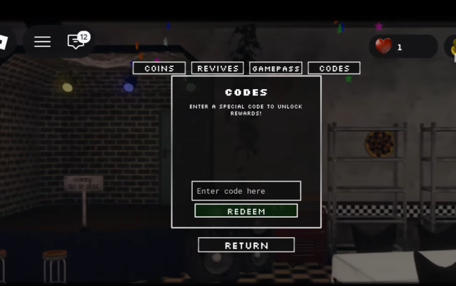 How to Redeem FNAF Eternal Nights Codes?