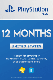 PlayStation Plus 12 Months Membership (US) - PSN - Digital Code