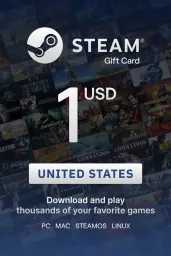 Product Image - Steam Wallet $1 USD Gift Card (US) - Digital Code
