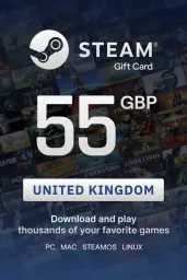 Product Image - Steam Wallet £55 GBP Gift Card (UK) - Digital Code