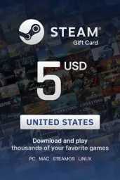 Product Image - Steam Wallet $5 USD Gift Card (US) - Digital Code