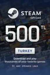 Product Image - Steam Wallet ₺500 TL Gift Card (TR) - Digital Code