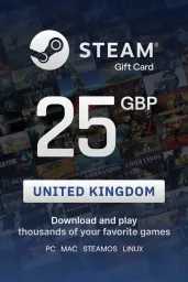 Product Image - Steam Wallet £25 GBP Gift Card (UK) - Digital Code