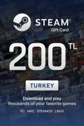 Product Image - Steam Wallet ₺200 TL Gift Card (TR) - Digital Code