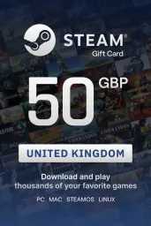 Product Image - Steam Wallet £50 GBP Gift Card (UK) - Digital Code